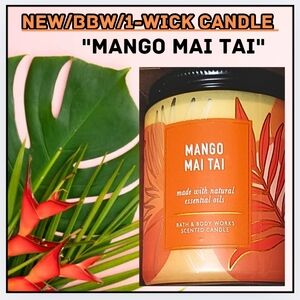 🔥MANGO MAI TAI / NEW / BBW 1-WICK CANDLE